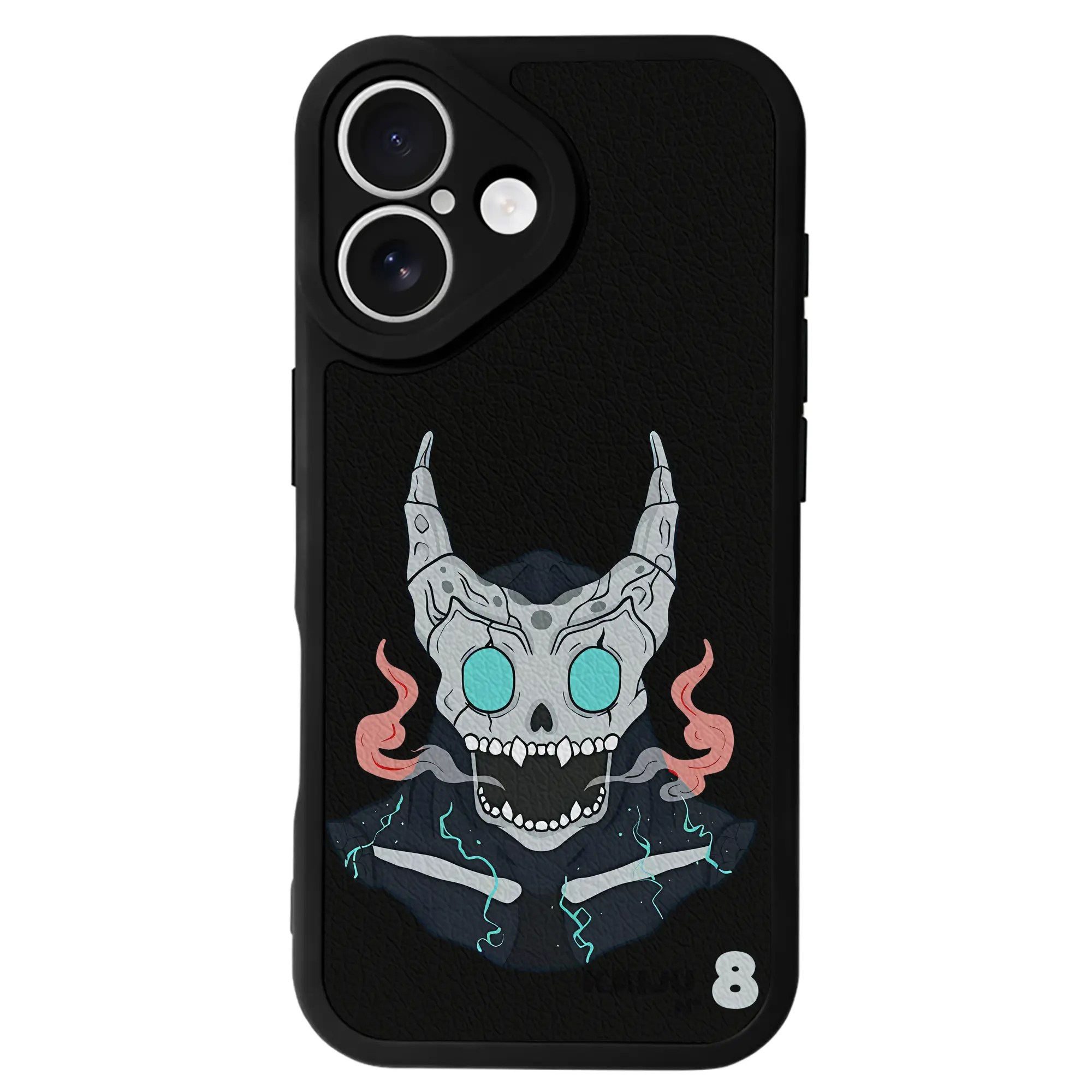 怪獣8号 グッズ,日比野カフカ - IPhone 16シリーズ対応 ・ シリコンスマホケース ・ レザー調 ・ 高精度フィット ・ 耐衝撃 ・ ワイヤレス充電対応 ・ 精密カット